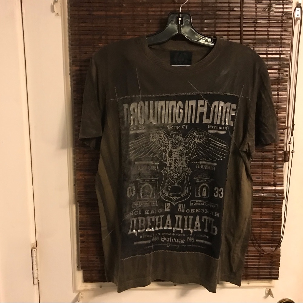 Salvage Mens Distressed S/S Tee Shirt